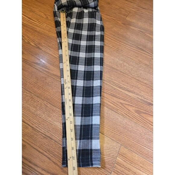 YoungLA Dapper Dress Pants Mens 30x30 Black Plaid Adjustable Waist 614 Tapered - Picture 12 of 16